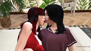 Lesbian Stepsisters Dive into First-Time Anime Sex