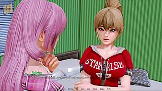 Harem hotel 139 features anime characters in a game setting