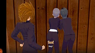 Detailed Blowjob Scenes In HG Devil Academy DXD Anime Porn Parody