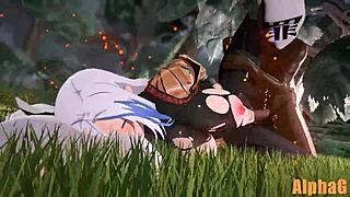 shenhe explores a quiet hentai anime world with subtle adventures