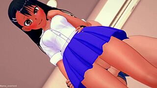 Nagatoro Wears Old Uniform to Play with Big Cock Uncensored 😏