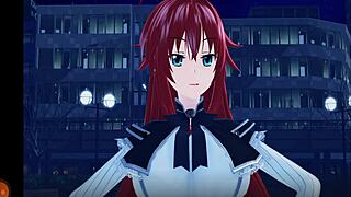 Detailed Blowjob Scenes In HG Devil Academy DXD Anime Porn Parody