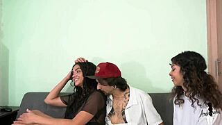 Uh, my girlfriend bangs our big cock bestie while I’m zoned out on TV, damn!