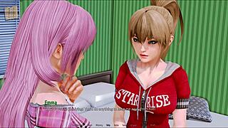 Harem hotel 139 features anime characters in a game setting