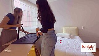 Scarlett and Chanel Lick and Fuck Sex Doll!