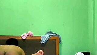 hot indian couple in hotel room intimate session