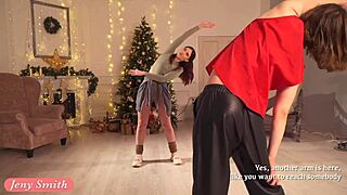 Wanna join Jeny Smith's erotic stretching prank?