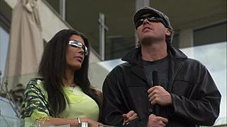 Beautiful brunette milf mom at home