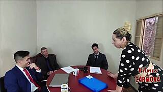 Oh wow, the MILF sucked the whole team!