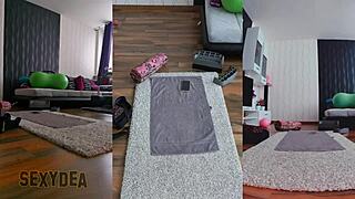 Join me for a naughty naked workout with triple cam action, so hot