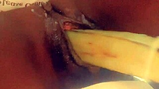 anal sex with veggies in pussy