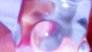 curious coed, uh, squirts huge on glass toy, ya know