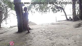 I found that horny African bitch in the wild and fucked her big ass and pussy homemade