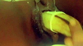 anal sex with veggies in pussy