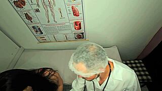 Pretty Young Brunette Teased and Taken by Naughty Gynecologist