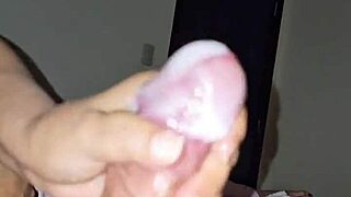 She's tired but strokes my big cock to cum.