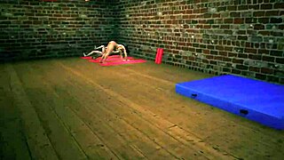 Girls Discover Gym Fun with Voyeur Elements