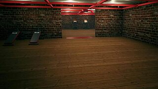 Girls Discover Gym Fun with Voyeur Elements