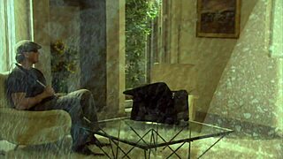 Beautiful brunette milf mom at home