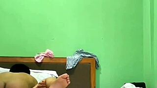 hot indian couple in hotel room intimate session