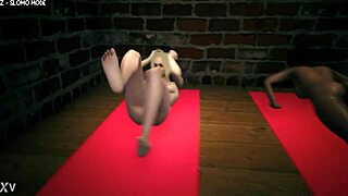 Girls Discover Gym Fun with Voyeur Elements