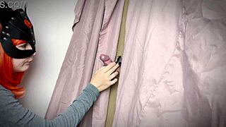 Ginger Girl Discovers Wild Gloryhole for Teasing Fun?