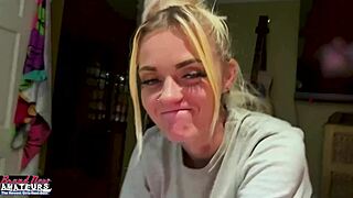 I am a petite mature blonde rubbing my nipples and deeply fingering my twat