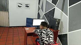 i didn't expect company but my stepsister had much more intense plans than just chatting