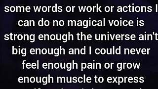 Do you really want someone loved more than you? My loneliness is a kindness.