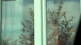 Taxi Driver Spots Naked Milf in Stockings Without Panties