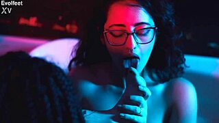 skinny slut with hairy pussy - interracial amateur bbc - european