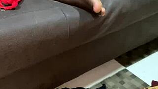 Stepdad's Hidden Lust Watching Stepdaughter Spread in Bedroom. Family Secrets Unfold.