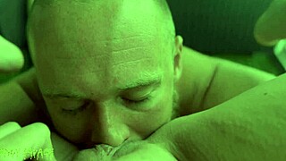 Young Asian with blue eyes moans during pussy eating orgasm! 😍💦