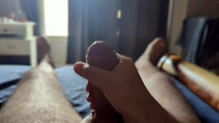 Masturbating with sun rays shining through the window?