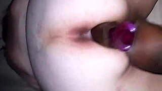 bbw with huge ass and feet enjoys fucking with big dildo and toys