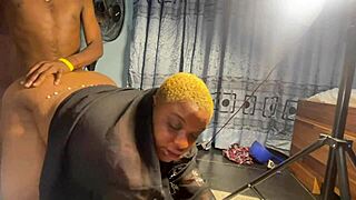 Wardrobe series episode 1 featuring muscular black pornstar.