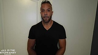 stepbrothers interact with hotwife in family scene