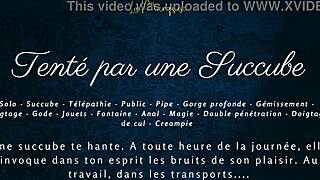 I succumb to succubus temptation with French dirty talk in public anal