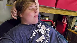 Clara Crisp, the milf bbw, gets ready for her giantess fetish video behind the scenes