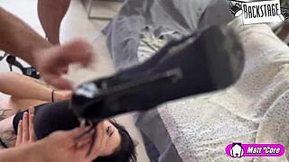 Behind the scenes from nemesi's spermaparty set