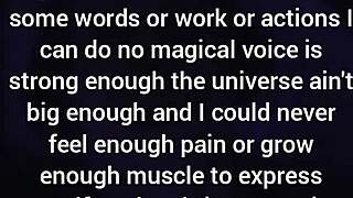 Do you really want someone loved more than you? My loneliness is a kindness.