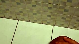 friend’s mom catches me with her thong, sucks me dry in bathroom