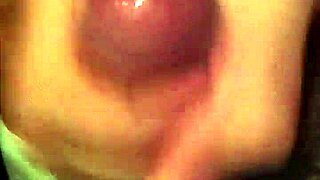 The guy is cumming after intense action