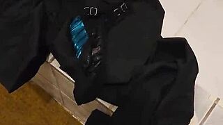 friend’s mom catches me with her thong, sucks me dry in bathroom