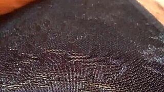 gretala flashes transparent thong while pregnant and sensual