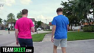 Stepsisters Face Double Trouble in Public Toilet Stunt