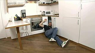 Mia leone is a horny housewife sqf, craving anal and creampie