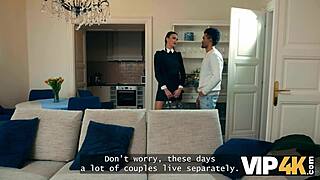 Lispy Wednesday Sucks Daddy's Monster Cock Like His Bitch in Pigtails Sex Scene