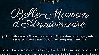 belle-maman celebrates anniversary with step-son in french audio scene