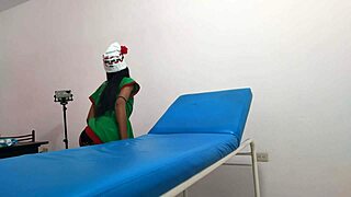 im dressed as goblin woman in massage parlor, waitin for boyfriend to bang me, oops!